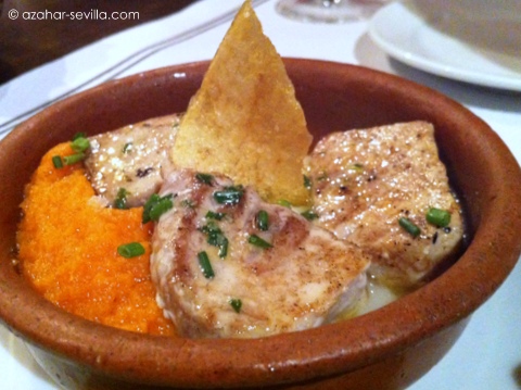 tapeo cervantes red tuna with purées