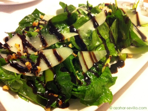 meson cervantes spinach salad
